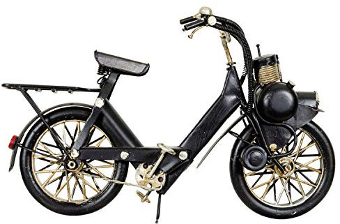 aubaho Modell Fahrrad Mofa Mofamodell Moped Nostalgie Blech Metall Antik-Stil 25cm