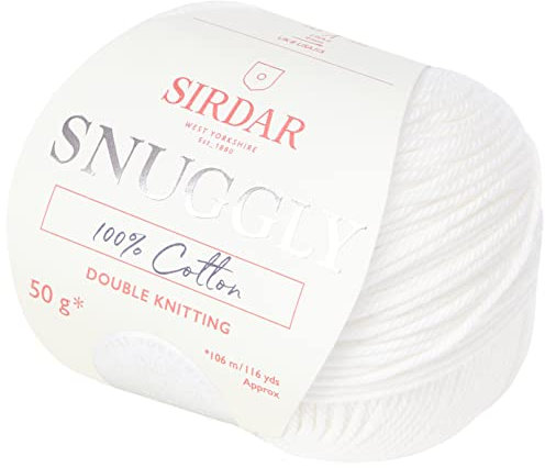 Sirdar Snuggly 100% Cotton, Cream (761), 50g
