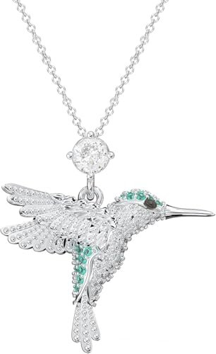MINCHEDA Kolibri Halskette für Frau, Anhänger Schmuck mit Kristallen, Valentinstagsgeschenk, Muttertag, Geburtstagsgeschenk, Hochzeitstag, Geschenk für Sie