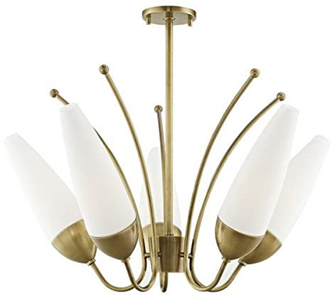 Casa Padrino Designer Kronleuchter Antik Messing/Weiß Ø 69 x H. 43 cm - Moderner Kronleuchter - Luxus Qualität