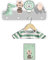 Kindsblick ® Junglefreunde Kindergarderobe in Grau inkl. niedlichem A4 Poster - Garderobe Kinder Edition mit 4 Haken - Wunderschöne Kinder Garderoben Deko - Kinder Garderobe Maße (38 x 15 x 1 cm)