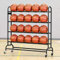 FORZA Basketball Ballregal aus Stahlrohr - der perfekte Ballwagen für Sporthallen, Schulen und Sportsclubs - ein Sportsgeräte-Regal - 20 oder 40 Bälle Kapazität (20 Bälle Kapizität)