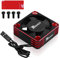 ARRAROWN Motor Cooling Fan RC Model Heatsink 28000RPM ESC Cooling Fan for RC Car 1/8 1/10 1/12 Scale 540 550 Brushless Motor (Black+Red)