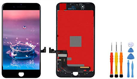 Ms Phone Écran IPhone 7 Plus Noir LCD Display Vitre Tactile Numérique Remplacement Complet avec Kit d’Outils De Réparation