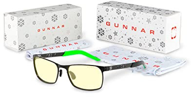 Gunnar Gaming- und Computerbrille - Razer FPS Holiday Bundle 2021 - Blaulichtfilter Brille, Premium Blaufilter, UV-Schutz,