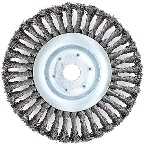 BIGP 6 Zoll /8 Zoll Wildkraut Fugenbürste Unkrautbürste, Rotary Weed Brush Joint Twist Disc Stahldraht Zopf-Kegelbürste, Durchmesser 150mm /200mm, Bohrung 25mm (8 Zoll)