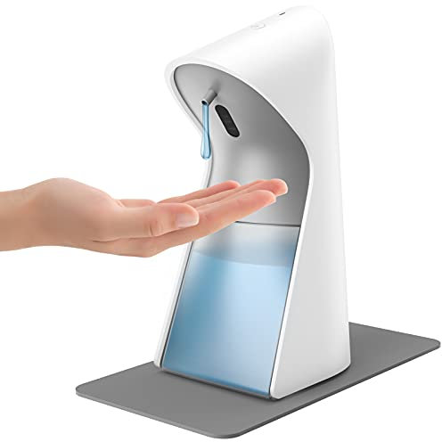 Touchless Hand Sanitizer Dispenser,Klearlook Automatic Soap Dispenser w/5 Settings Volume Control&Infrared Motion Sensor,330ml Waterproof Lotion Pump Holder for Bathroom,Kitchen,Home,Hotel,Restaurant