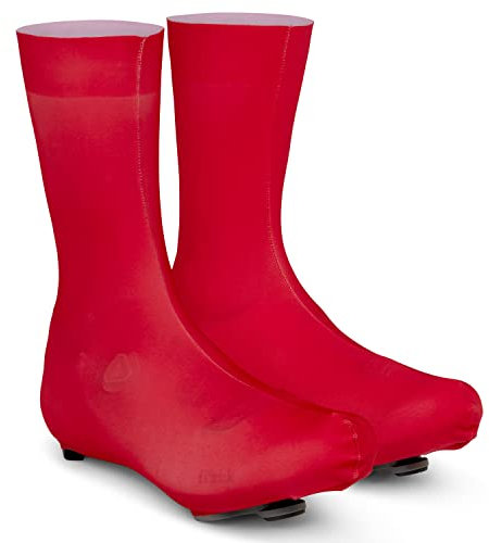 GripGrab Unisex – Erwachsene RaceAero TT 2 Profi Aero Überschuhe Rennrad Sommer, Rot, M (41-44)
