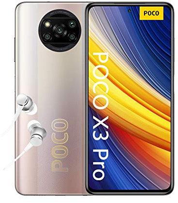 Xiaomi POCO X3 Pro – Smartphone 6+128 Go, écran 6,7 120 Hz FHD+ DotDisplay, Snapdragon 860, 48 MP Quad Caméra, 5160 mAh, Bronze métallique