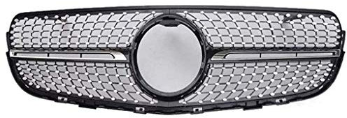 Car Front Kühlergrille Kompatibel für Mercedes GLC Klasse X253 C253 W253 Kühlergrill Front Bumper Radiator Grilles Center Nierengitter Stoßstange, Auto Zubehör