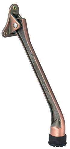 HOME&I 7 Heavy Duty Kick Down Door Stopper, Commercial Pedal Door Holder with Non-Slip Rubber Foot for Heavy Doors (Antique Bronze, 7 Inch x 1 Pack)