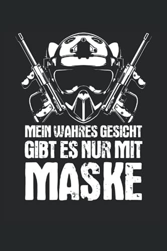 Lustiges Paintball Notizbuch (liniert) Paintballer