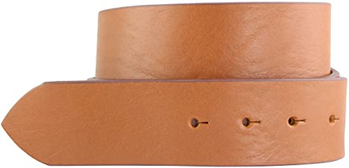 BELTINGER Wechselgürtel aus Vollrindleder ohne Schnalle 4,5 cm | Druckknopf-Gürtel für Damen Herren 45mm | Breiter Leder-Gürtel