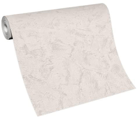 Erismann Uni Struktur Vlies Tapete Spachtelputz Putzstruktur einfarbig beige 6081-26
