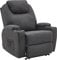 M MCombo Elektrisch Relaxsessel Massagesessel Fernsehsessel Liegefunktion Vibration Heizung 7061 neues Modell (Dunkelgrau -Mikrofaser)