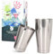 Shaker Boston en acier inoxydable : lot de 2 shaker professionnel 550 ml & 750 ml de Homekeros