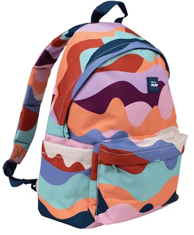 MILAN Serir The Fun Classica Rucksack mit 2 Reißverschlüssen, mehrfarbig, 150 x 300 x 440 mm