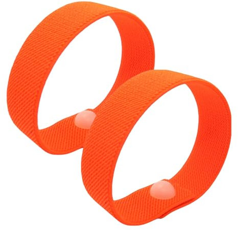 Wasserdichte Armbänder für Reisekrankheit, Anti-Übelkeit, 2 Stück, Akupressur-Armbänder für Schwindel, Morgenkrankheit, Karkrankheit und Reisestress-natürliche Heilung (Medium 7, Orange)