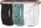 AMSKY 3 Pièces Floral Gravés Bracelets Compatibles avec Bracelet Apple Watch 40mm 46mm 41mm 44mm 45mm 38mm 42mm 49mm Femme, Bracelet Silicone Compatible avec iWatch Se Ultra Serie 10 9 8 7 6 5 4 3 2 1