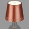BRILONER - Lampada da bottiglia a LED dimmerabile, attacco per lampada da bottiglia a LED, lampada da comodino dimmerabile touch, lampada da scrivania, lampada da lettura, 11x9 cm (PxA), rame opaco