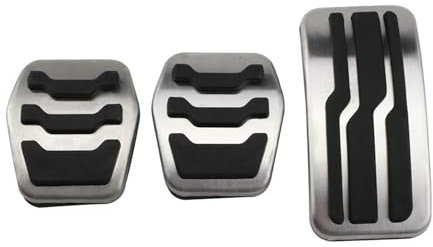 LECREA Auto Pedal Set für Ford Focus 2 3 4 MK2 MK3 MK4 RS ST 2005-2021, Verschleißfest Gaspedal Bremse Fußstütze Pads Anti Rutsch Pedal Abdeckungen, Auto Innere Beschützen ZubehöR,MT/3pcs