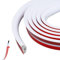 Kabelkanal Selbstklebend, Kabelschacht 20mm (B) x 10mm (H) x 3-Meter Länge, Flexibler Kabelkanal, Kabelbrücke für Stromkabel im Haushalt, Kabelschutz, Kabelabdeckung, Weiß