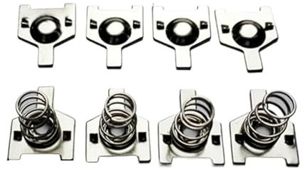 50 Paar Batteriefeder, Feder, AA-Kerbe, positiver und negativer Kontakt, 10,4 x 9 mm, universell