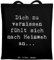 Mr. & Mrs. Panda Tragetasche Spruch Heimweh Sehnsucht - Geschenk, Schultertasche, Dich zu vermissen fühlt Sich nach Heimweh an, Einkaufstasche,