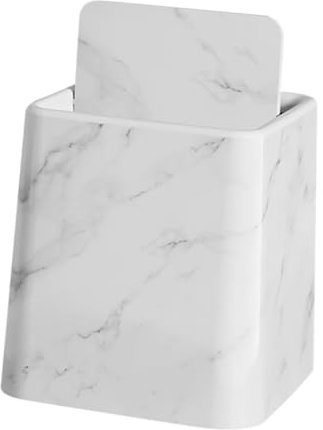 Alipis Petite Poubelle Cuisine Et Salle De Bain Avec Couvercle Motif Marbre Blanc, Compacte En Plastique Robuste, Multi-usage Pour Bureau, Chambre Cuisine,