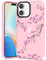 Kokaade for iPhone 12 Mini Case for Women Girls - Cute Kawaii Peach Blossom Design Fashion Phone Cover Girly TPU Funda for iPhone 12Mini