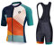 UGLY FROG 2025 Abbigliamento Ciclismo da Uomo,Maglia Manica Corta+Pantaloncini+ Salopette Ciclismo con Cuscinetto in Gel 20D,Abbigliamento da Ciclismo Traspirante Elastico Set
