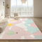 NAWVNMI Waschbarer Teppich Krabbelmatte Babyzimmer Kinder rutschfest Flauschig Teppich Teppich Kinderzimmer Junge Mädchen Kinderteppich, Cartoon - Berge Sonne, 160 x 230 cm