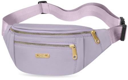 GIDWRIY Sac Banane Waterproof Pour L'extérieur - Bandoulière Réglable, Sport Outdoor Waist Pack, Sacoche Pour Homme et Femme