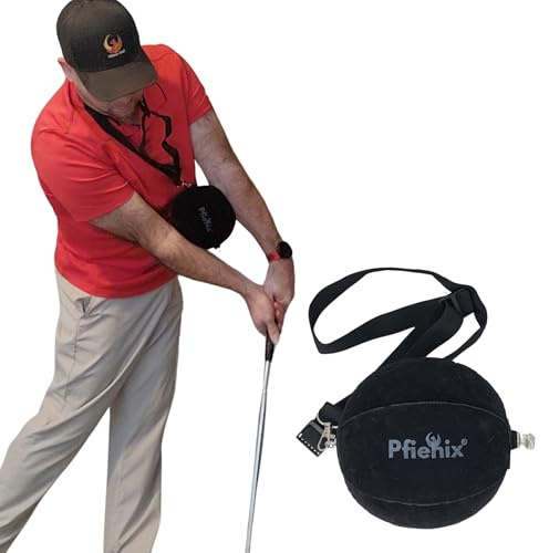 Pfienix Impact Ball Golf Trainer – Inflatable Swing Training Aid for Arm Connection & Posture Correction – Perfect for Full Swing, Chipping & Putting