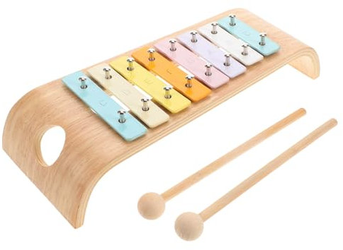 IMIKEYA Junge Mädchen Glockenspiel Instrument Für Junge Mädchen Früherziehungsspielzeug Musikinstrumente Percussion Spielzeug Mit Beschrifteten Tasten Für Noten Lernen
