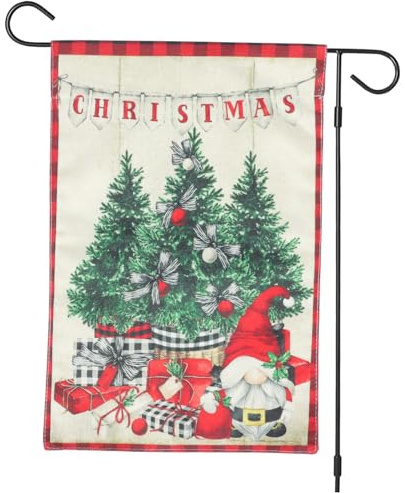 UKCOCO Bannière Suspendue de Noël Décoration de Porte Festive pour Extérieur de Noël pour Créer Ambiance Joyeuse