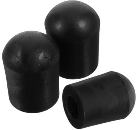 Toyvian 3 Stück Bass Endpin Gummi Schutz mit Rutschfester Oberfläche und Solider Haltbarkeit für Praktisches Cello Zubehör in Schwarz