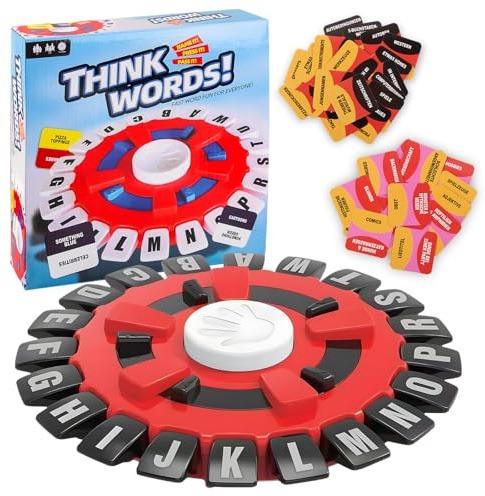 Wörter Sturm Spiel, RosyFate Wörter Brettspiele Deutsch, Wortspiel Buchstaben Drücken mit Timer, Buchstabenspiel, Rasende Wort Spiel Familienspiel für 2-8 Personen Partyspiele