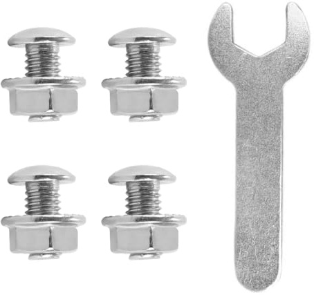 Alide 4 Pcs Stainless Steel Pot Handle Screws with Wrench, Replacement Screws for Wok, Soup Pot