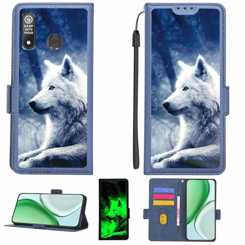 Kinetijy Custodia Comaptibile per brondi Amico Smartphone XL Case Custodia Cover Supporto Premium in PU[con Pellicola Protettiva HD con durezza 9H] [Blocco RFID][Effetto Luminoso Scuro] LPT-Lang