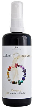 Bijos Edelstein Essenz - Reinigung (100 ml) - Unterstützt dabei, alle Energien ins Positive zu verändern