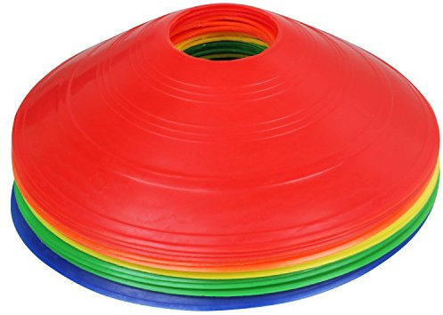 TRIXES 20er Pack Sport Marker Kegel Multicolor Fußball Sporttraining leicht flexibel