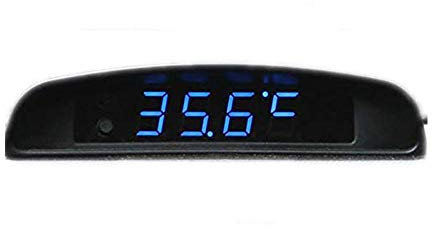 BOOMBOOST 4In1 Orologio di Data dell'automobile Voltmetro Termometro Monitor di Tensione 12V Originale Auto Interni Esterno Multifunzione