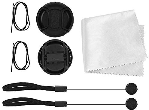 Vbestlife Tapa Protectora Antipolvo, Cubierta de Lente de Cámara, Cuerda Anti-perdida para Cámaras Réflex Digitales de (55MM)