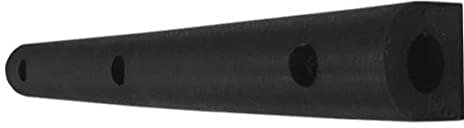 Rammpuffer Gummipuffer Wandschutz Kantenschutz D-Profil hohl Schwarz 90x10x10cm