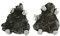 Starborn Roh Meteorit -Campo del Cielo- Edelstein Ohrstecker 925 Sterling Silber