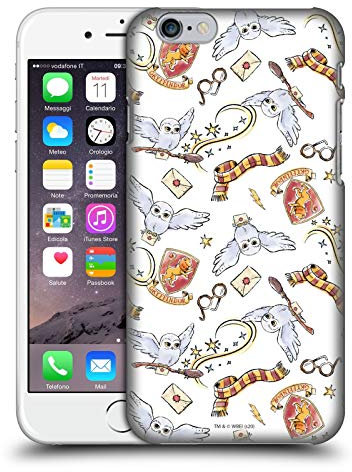 Head Case Designs Offizielle Zugelassen Harry Potter Hedwig Owl Muster Deathly Hallows XIII Harte Rueckseiten Handyhülle Hülle Huelle kompatibel mit Apple iPhone 6 / iPhone 6s