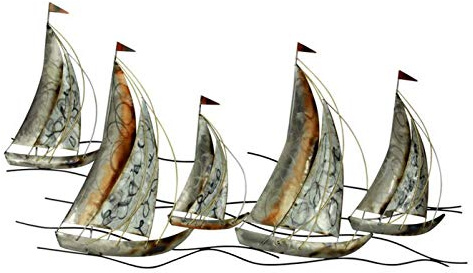 Klp Wanddeko Schiff Metall Segelboot Segel Boot Maritim Deko Hänger Figur Skulptur