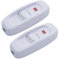 mxuteuk 2PCS Interruttore per apparecchio in linea Interruttore a cavo 10A 250V Interruttore a bilanciere per lampada con cavo Luce a LED per lampada da tavolo, scrivania, camera da letto IT-GW320-W