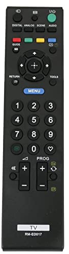 RM-ED017 Telecomando sostitutivo Adatta per Sony TV KDL-37P3600 KDL-37P5600 KDL-37P5650 KDL-40P3600 KDL-40P5600 KDL-40P5650 KDL-26P5550 KDL-32P3500 KDL-32P3600 KDL-32P5550